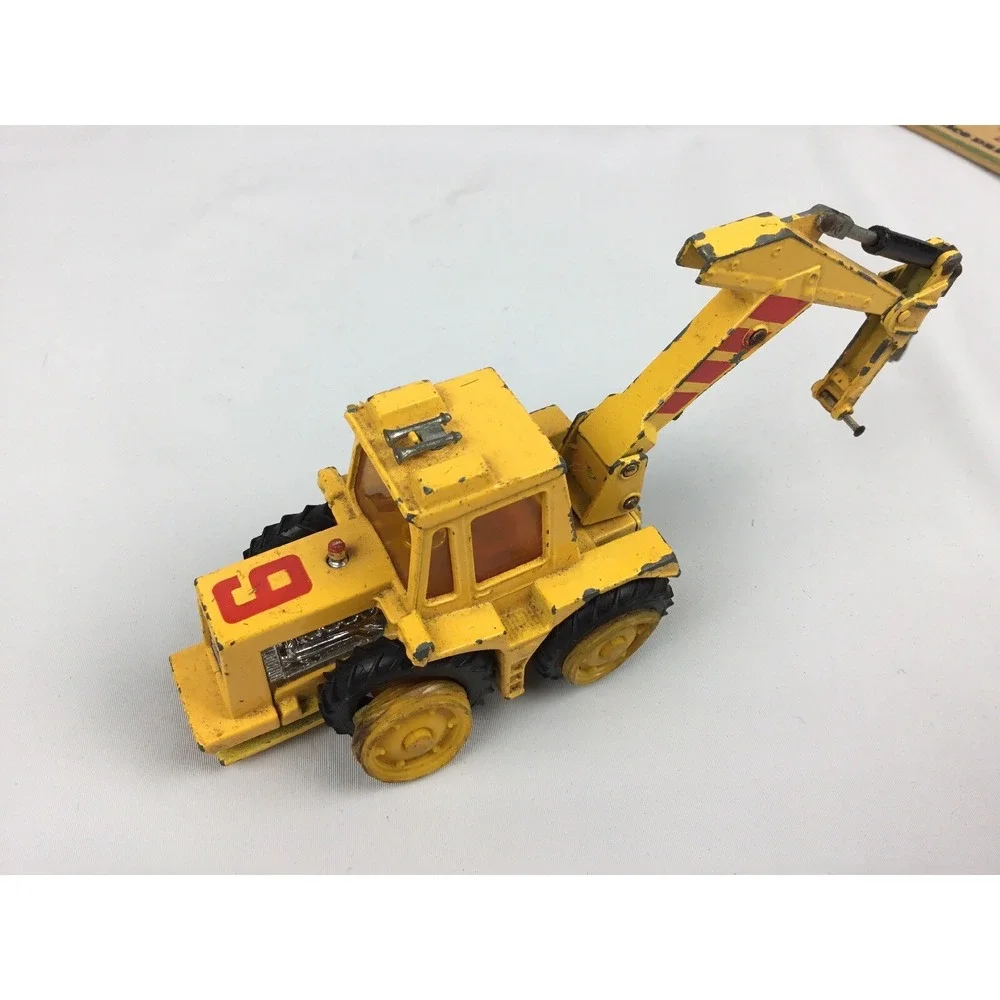 Vintage‎ Matchbox Super Kings Construction Tractor Yellow Truck
